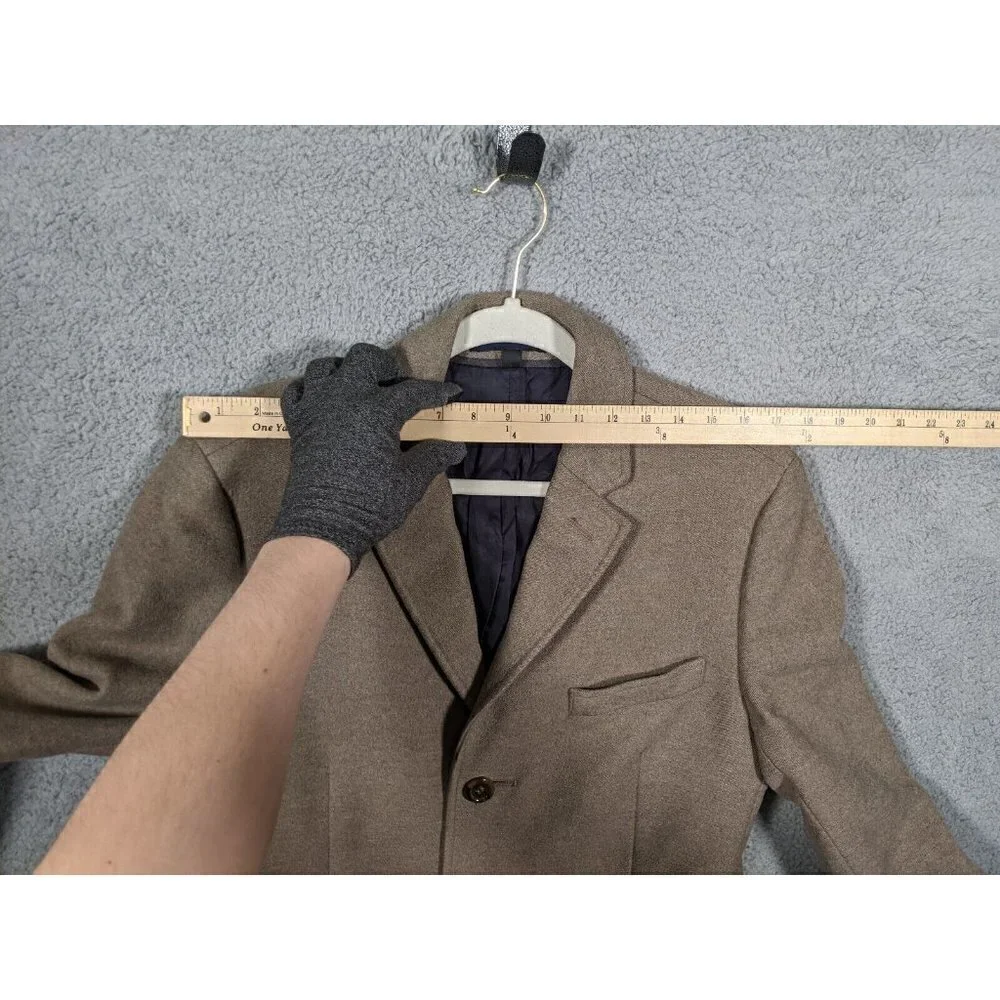 J Crew Ludlow Topcoat Mens 40R Wool & Cashmere Overcoat Long Coat